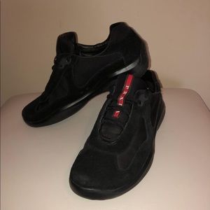 Men’s Black Prada Sneakers 5.5